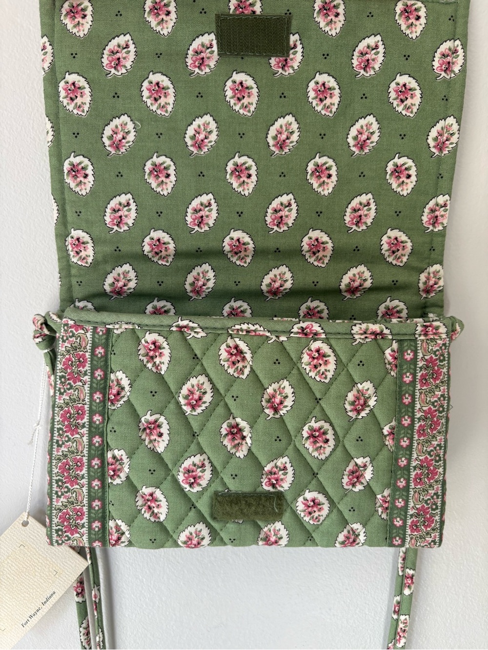 Vintage Vera Bradley Green Leaf Crossbody 1997 NWT - Picture 4 of 6